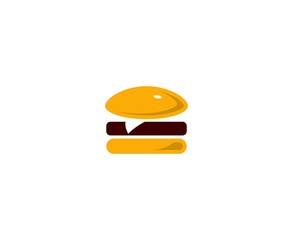 Canvas Print - Burger logo