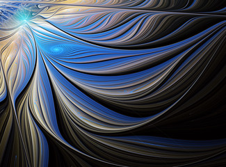 Wall Mural - Abstract color dynamic background with lighting effect. Fractal art