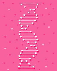 Wall Mural - Abstract structure of human DNA. Vector DNA.