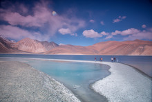 Pangong Tso Lake In Ladakh, India