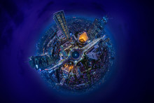 Spherical View Of Hotel Indonesia And BCA Tower