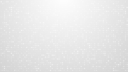Wall Mural - dot white gray pattern gradient texture background. abstract technology big data digital background.