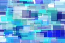 Abstract Blue Squares Illustration Background