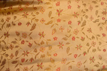 chinese floral pattern fabric