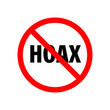a logotype or typography about hoax