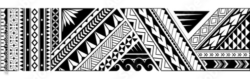 Fotografía Tribal art tattoo design for sleeve area