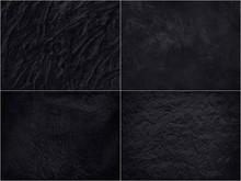 Set Concrete Abstract Black Textures For Background.