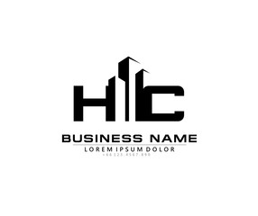 H C HC Initial building logo concept