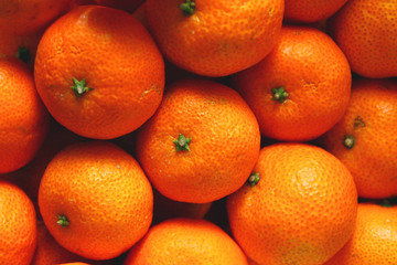 Wall Mural - Fresh Mandarin orange fruits