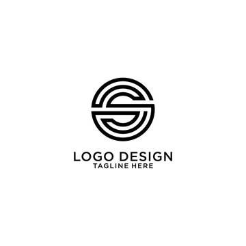S circle logo design