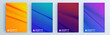 © Lepusinensis - Modern abstract covers set, minimal covers design. Colorful geometric background, vector illustration.