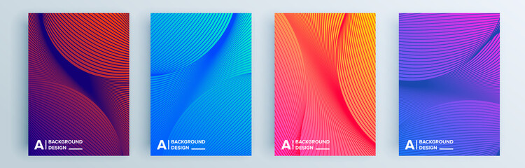 modern abstract covers set, minimal covers design. colorful geometric background, vector illustratio