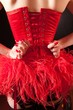 Showgirl tightening corset