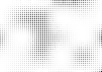 Wall Mural - Abstract halftone dotted background. Monochrome grunge pattern with dot and circles.  Vector modern pop art texture for posters, sites, business cards, cover, postcards, labels, stickers layout.