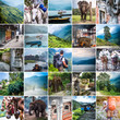 Collage of diffefent views of Nepal