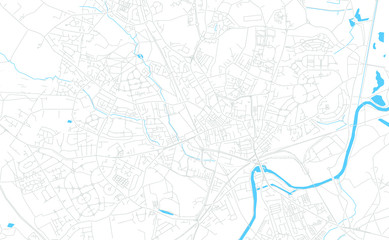  Wakefield, England bright vector map