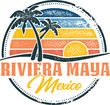 Vintage Riviera Maya Tropical Vacation Destination