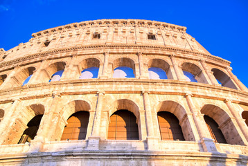 The Colosseum located in Rome, Italy..