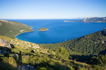 Sticker - Landscape of Mallorca island, Spain