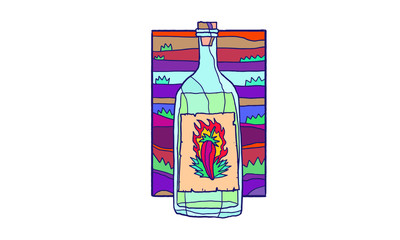 Mezcal Bottle