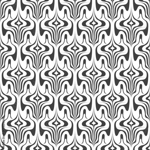 Abstract wavy lines seamles...