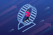 © Golden Sikorka - Isometric businessman running in a hamster wheel. The business as hard work, motivation and success concept.