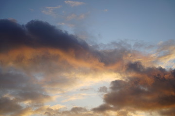 Wall Mural - Sonnen Untergang Wolken Himmel