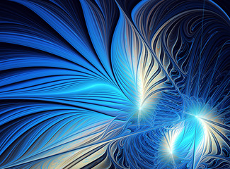 Wall Mural - Abstract color dynamic background with lighting effect. Fractal art