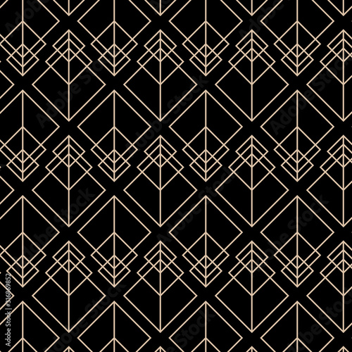 Art deco, great gatsby vector pattern. Tableau sur Toile