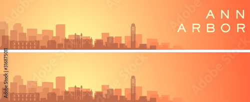 Ann Arbor Beautiful Skyline Scenery Banner