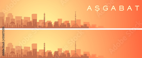 Ashgabat Beautiful Skyline Scenery Banner