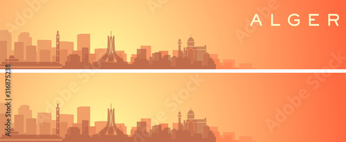 Algiers Beautiful Skyline Scenery Banner