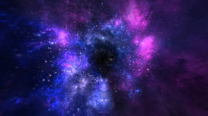 Wall Mural - black hole, science fiction wallpaper. beauty of deep space. colorful graphics for background, like 