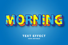 3d Text Faded Paint Yellow And Blue Text Effect