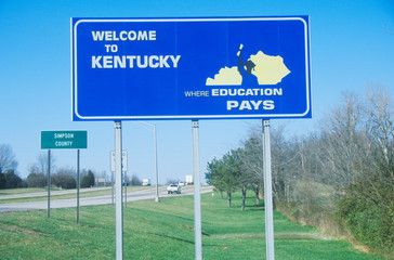 Wall Mural - Welcome to Kentucky Sign