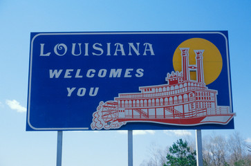 Wall Mural - Welcome to Louisiana Sign