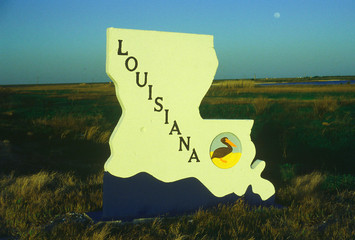 Wall Mural - Welcome to Louisiana Sign