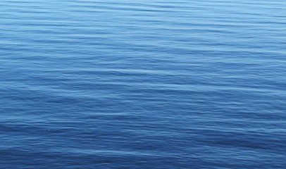 Calm bright blue water surface on Florida river, natural background 