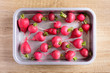 © nungning20 - Fresh radish on tray, organic vegetable, top view