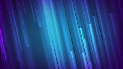 Wall Mural - Blue neon glowing stripes abstract modern motion background