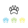 DOG print icon vector logo eps