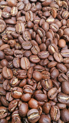  Close up of coffee beans for background   