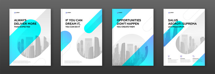 Wall Mural - corporate brochure cover design template for business. good for annual report, magazine cover, poste