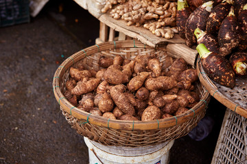 Wall Mural - Various vegetable at Asian market 