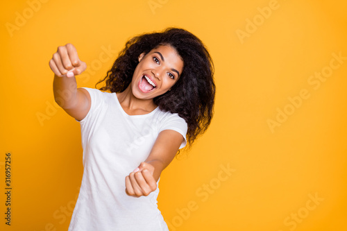 Fotomural Portrait of her she nice attractive lovely charming cheerful cheery funny wavy-h