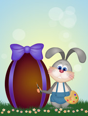 Poster - funny Easter bunny