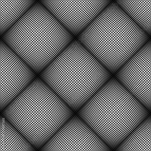 Seamless pattern. 3D illusion. Mesh texture.