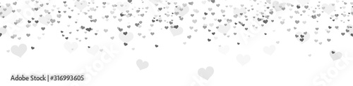 Fotomural seamless confetti hearts background