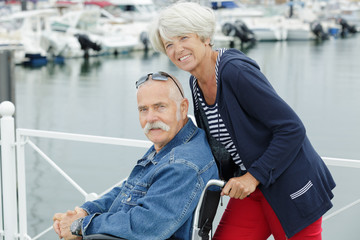 old couple in the port