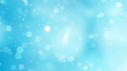Wall Mural - blue bokeh circles abstract motion background